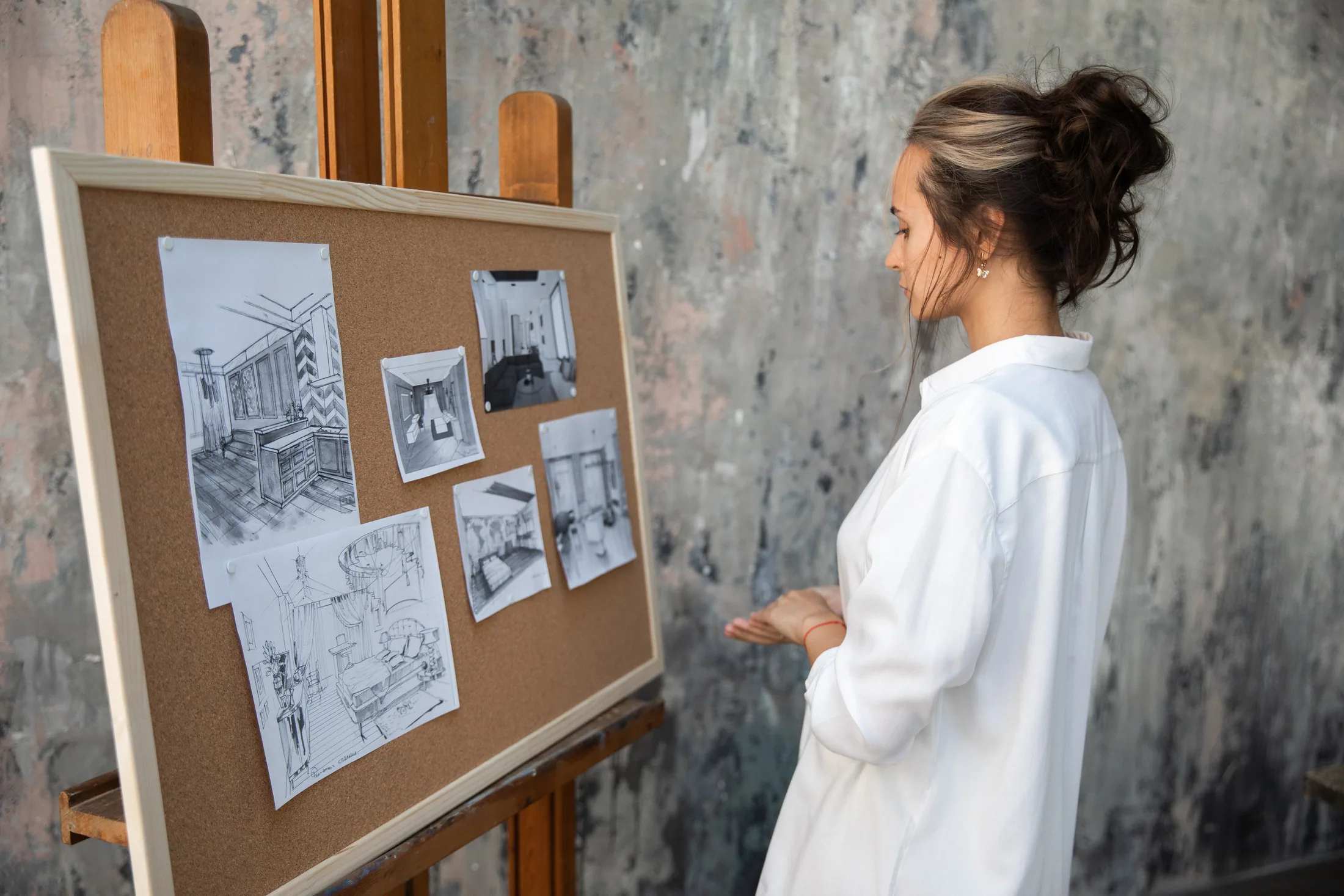 Interior design planning and client collaboration